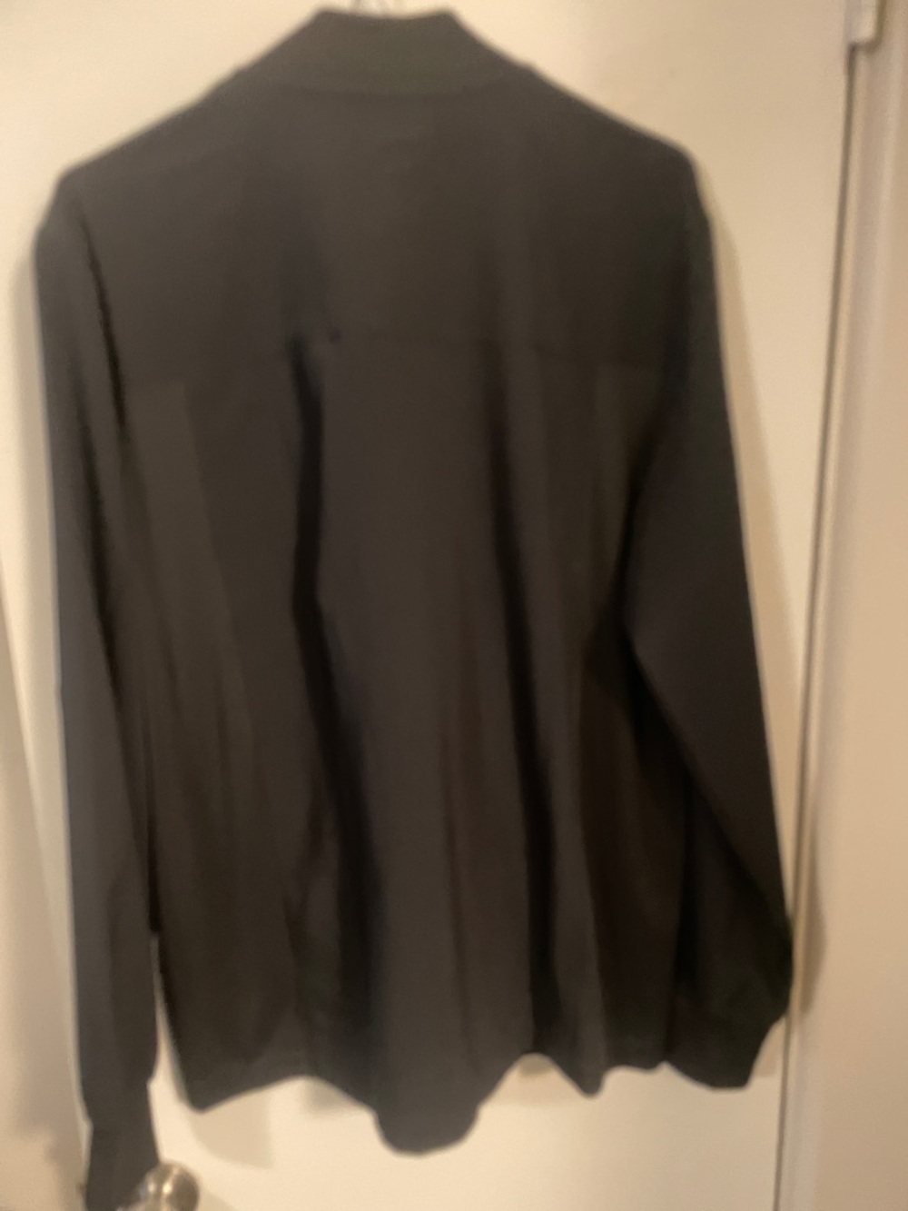 Landau Black Lightweight Full-Zip Scrub Jacket Unisex Medium - Picture 3 of 6